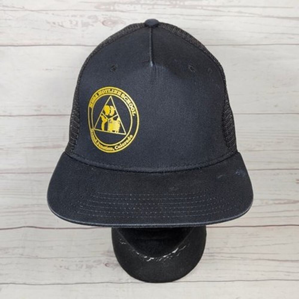 BIG X Trucker Hat Snapback Men's Black Gold Meal Hotline School Grand Junction